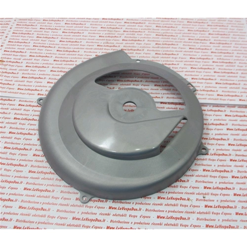 Tapa del volante deportivo gris y cubierta del ventilador en moplen para VESPA 50 SPECIAL LRN 90 SS 125 ET3 PRIMAVERA