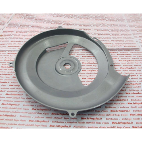 Tapa del volante deportivo gris y cubierta del ventilador en moplen para VESPA 50 SPECIAL LRN 90 SS 125 ET3 PRIMAVERA