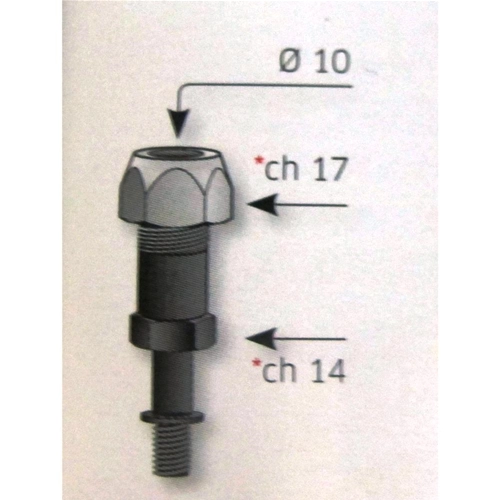 Tornillo adaptador de abrazadera de espejo VESPA PK ETS