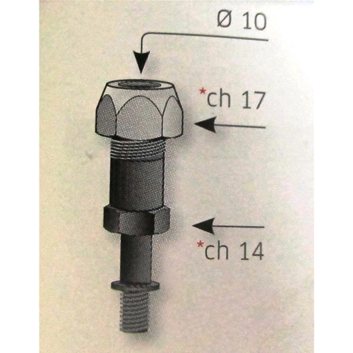 Mirror caliper adapter attachment bolt VESPA 80 125 150 200 PX PE ARCOBALENO disc brake MILLENNIUM