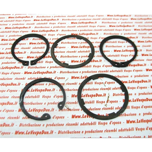 Kit complet de 6 anneaux élastiques de sécurité Seeger pour la révision du moteur VESPA 50 NLR SPECIAL