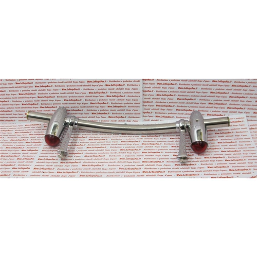 Barre chromée avec éclairage pour diverses applications, bord de protection, repose-pieds pour Vespa Ape Lambretta, ancien stock