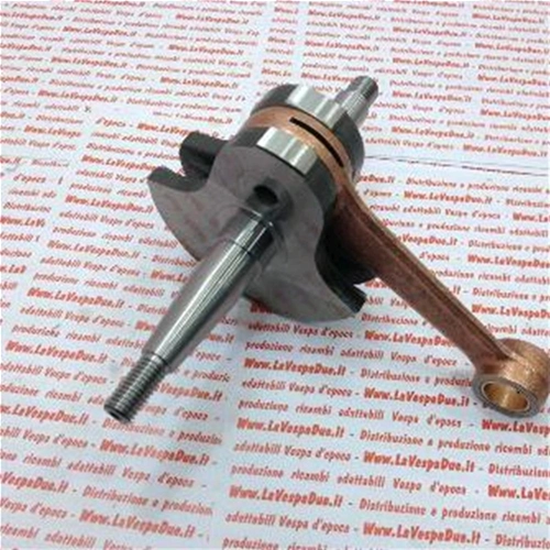 Vilebrequin complet pour Vespa 98, 125 V1T, A, V15T, V30T, V33T (1948-1952) et Ape 125 A1T, A15T (réf. 610217M), fabriqué en Italie.
