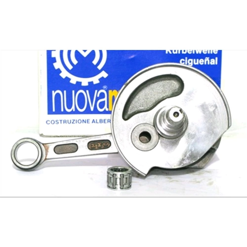 Cigüeñal MAZZUCCHELLI AMT 030 para PK 50 XL HP RUSH FL2 APE TM 50 APE 50 TL6 Super Competizione. Carrera 43 mm. Cono 20 mm. Distancia entre centros de biela 87 mm.