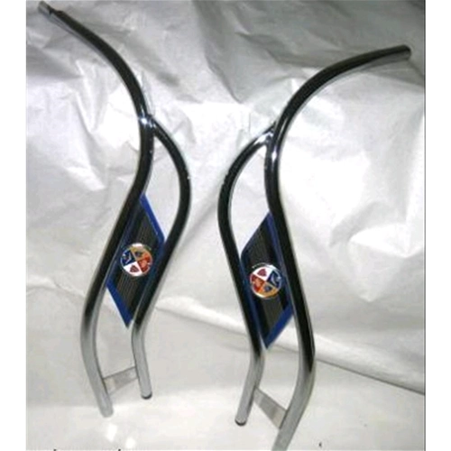 Bordo Scudo Cromato Doppio per VESPA 50 L R SPECIAL ELESTART 125 PRIMAVERA ET3 con Borchie Blu