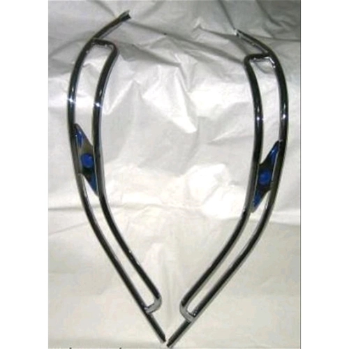 Bordo Scudo Cromato Doppio per VESPA VSB GS 160 Gemme Rosse