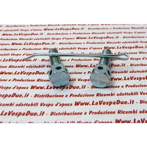 Kit of 2 M 7 bolts for starter lever VESPA 98 125 V1T to V15T V30 to V33T VU1T VM VN 150 VL VGL1 VB1T GS VS APE 125 A1 to A15 150 complete with cotter pin with zinc-plated treatment complete with cotter pin