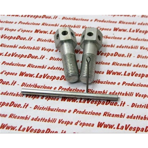 Kit of 2 8 mm bolts. Complete with accessories for fixing the starter lever for VESPA Faro Basso