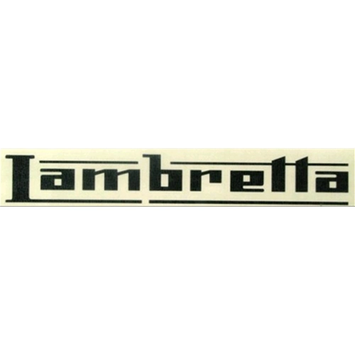 Schwarzer Aufkleber mit der Aufschrift „LAMBRTTA"