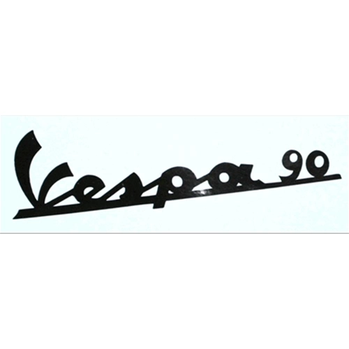 VESPA 90 Aufkleber mit schwarzer Schrift
