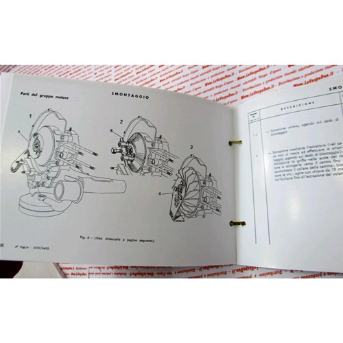 Werkstatt- und Servicehandbuch von 1955 bis 1966 mit allen notwendigen Anweisungen für die Wartung und Reparatur von VESPAs