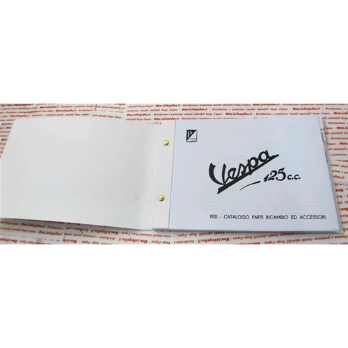 Catálogo de repuestos y accesorios para VESPA 125 desde 1951
