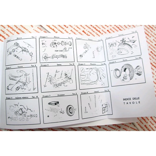 Catálogo de repuestos y accesorios para VESPA 125 desde 1951