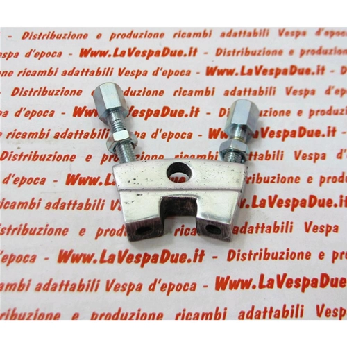 Lenkerplatte zur Unterstützung des Antriebskabels mit Einstellschraube für VESPA 125 ab Baujahr 1951