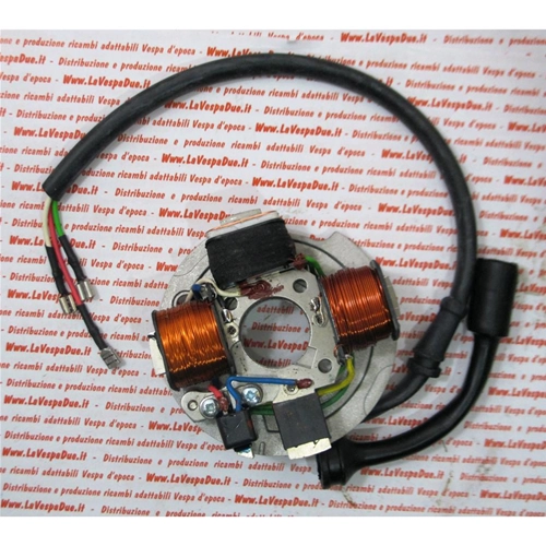 4-pole stator coil support for VESPA PK 50 S without electric starter ro 199491 199481