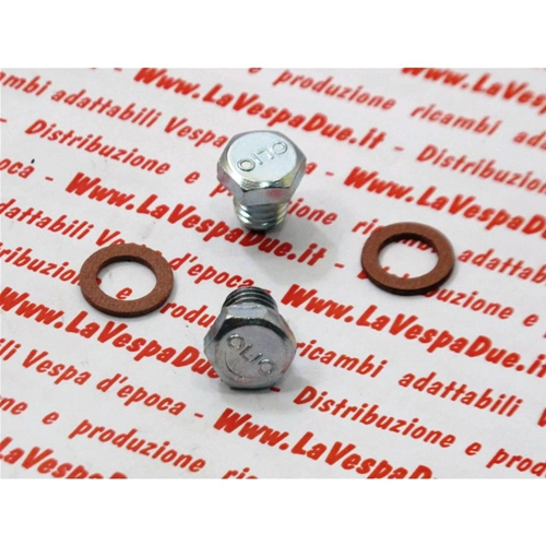 Motoröl-Einfüll- und Ablassschraubensatz für VESPA 50 90 98 125 150 von 1946 bis 1976 APE 50 ro 138345 000397
