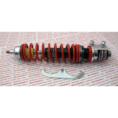 Ammortizzatore anteriore CARBONE HI-TECH rosso per VESPA PX PE 80 125 150 200 PX PE ARCOBALENO T5 oleopneumatico regolabile