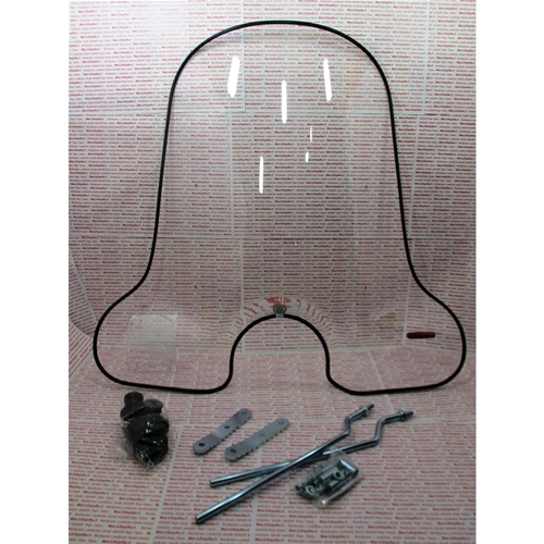 FABBRI Windschutzscheibe für VESPA 50 90 125 NLR SS HP PK XL RUSH N ETS komplett mit Halterungen, passend für alle kleinen Rahmen