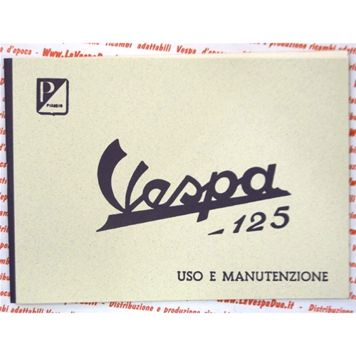 Gebrauchs- und Wartungshandbuch für VESPA 125 VNA1T VNA2T ab 1958