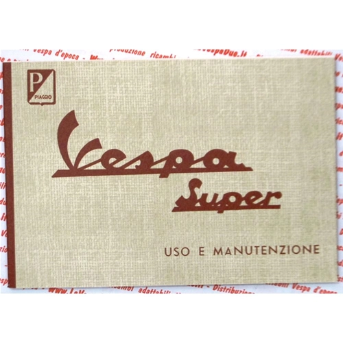 Gebrauchs- und Wartungshandbuch für VESPA 125 150 SUPER VNC1T VBC1T ab 1965