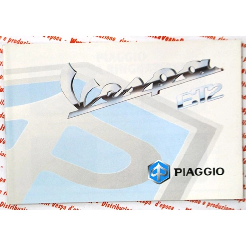 Use and maintenance manual for VESPA 50 ET2 from 1999