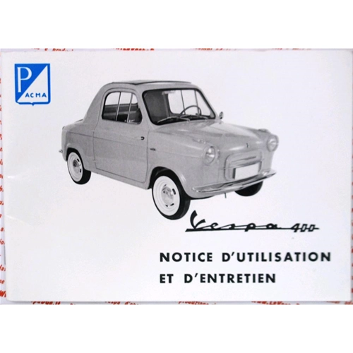 Bedienungsanleitung für die VESPA ACMA 400 von 1959
