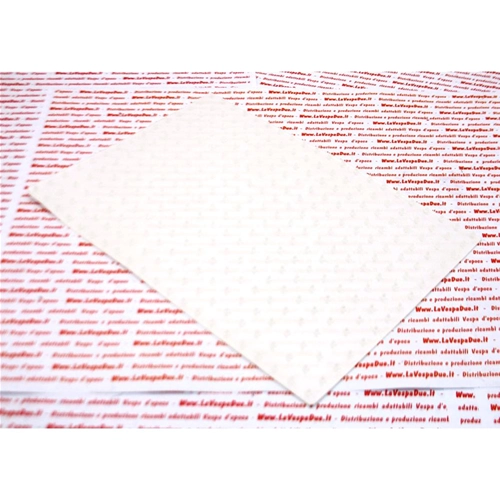 Transparent non-slip adhesive gripper mat for 25x17 mm bonnet footboards for various VESPA applications