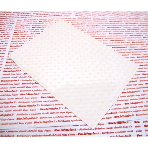 Transparent non-slip adhesive gripper mat for 25x17 mm bonnet footboards for various VESPA applications