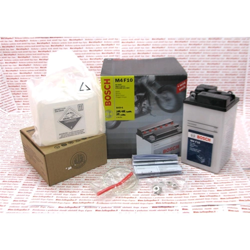 Batteria BOSCH B49 6 6 volt 8 ampere completa di acido per VESPA 180 SS SUPER SPORT 160 GS BMW MORINI MOTO GUZZI