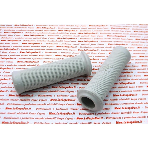 Paire de poignées grises à picots, diamètre 24 mm, pour VESPA 50 NL 90 SS 125 VNB1T VNB2T VNA1T VNA2T VMA1T 150 VL3T. Produit italien RO 028151