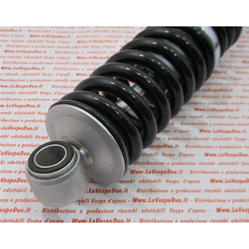 Amortisseur arrière CARBONE galvanisé pour INNOCENTI LAMBRETTA LI troisième série, oléopneumatique double effet, ressort noir, empattement de 304 mm