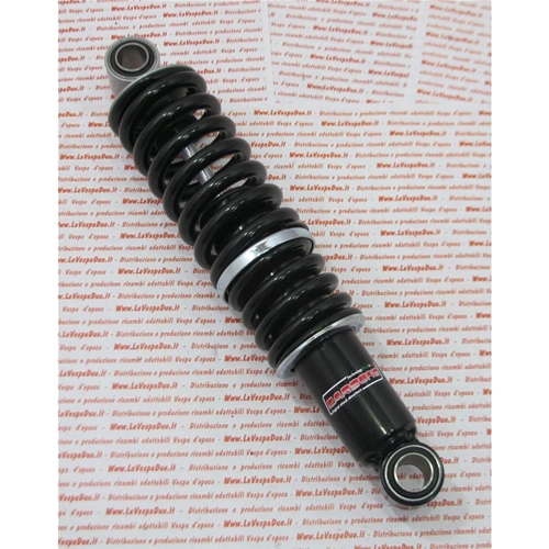 Amortisseur arrière Black CARBONE pour INNOCENTI LAMBRETTA LI troisième série, oléopneumatique double effet, ressort noir, empattement de 304 mm