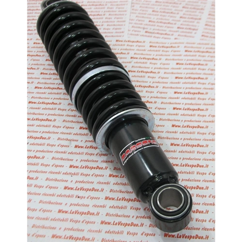 Amortisseur arrière Black CARBONE pour INNOCENTI LAMBRETTA LI troisième série, oléopneumatique double effet, ressort noir, empattement de 304 mm