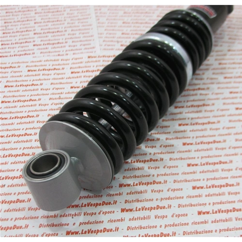 Amortisseur arrière Black CARBONE pour INNOCENTI LAMBRETTA LI troisième série, oléopneumatique double effet, ressort noir, empattement de 304 mm