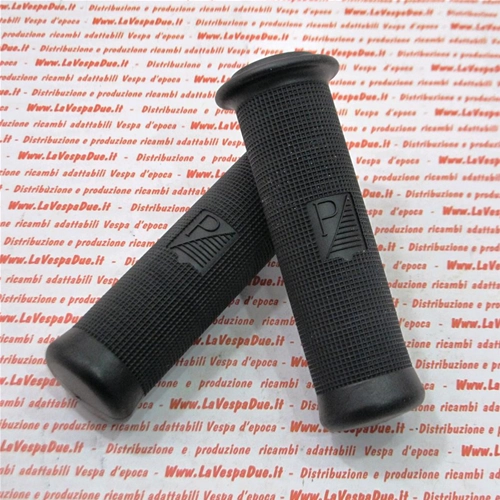 Paire de poignées noires à picots, diamètre 24 mm, pour VESPA 50 NL 90 SS 125 VNB1T VNB2T VNA1T VNA2T VMA1T 150 VL3T. Produit italien RO 028151.