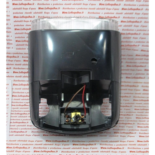 Kompletter Zweischeinwerfer mit schwarzem ABS-Gehäuse für PIAGGIO 50 BOXER 1 E 2 ro 124428 142949