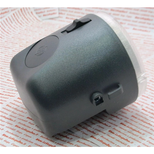 Faro delantero completo con 1 luz con interruptor de 1 paso y 2 posiciones, carcasa de ABS gris para PIAGGIO 50 SI MIX ro 294321
