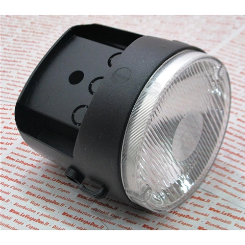 Faro delantero completo con 1 luz con interruptor de 1 paso y 2 posiciones, carcasa de ABS negro para PIAGGIO 50 SI MIX ro 294321