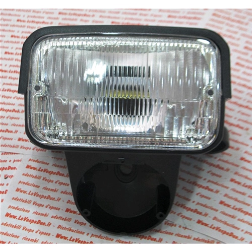 Kompletter Zwei-Licht-Scheinwerfer mit schwarzem ABS-Gehäuse für PIAGGIO 50 BRAVO P PV 3 ro 213048 226185 226968