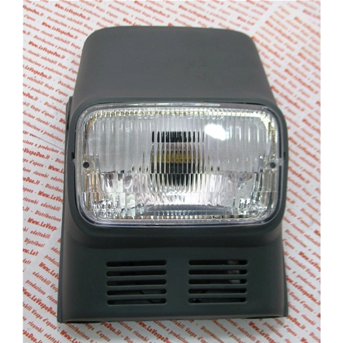 Kompletter Zwei-Licht-Scheinwerfer mit grauem ABS-Gehäuse für PIAGGIO 50 SUPER BRAVO 3 ro 213002 226185 226786