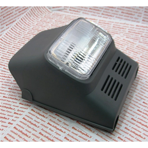 Kompletter Zwei-Licht-Scheinwerfer mit grauem ABS-Gehäuse für PIAGGIO 50 SUPER BRAVO 3 ro 213002 226185 226786