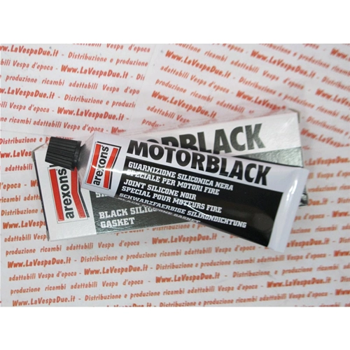 Sellador de juntas de motor negro AREXONS MOTORBLACK, tubo de 60 gramos, para VESPA, LAMBRETTA, MOTOM, etc.