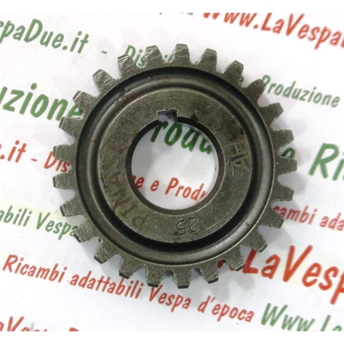 OFERTA ESPECIAL Piñón PINASCO 25270908 Z 25 en Z 72 de dientes rectos para VESPA 50 90 125 NLR SPECIAL ET3 PRIMAVERA APE