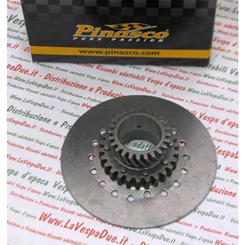 Piñón PINASCO 25270819 Z 24 con 7 muelles para VESPA 200 RALLY PX PE freno de disco T5 ARCOBALENO