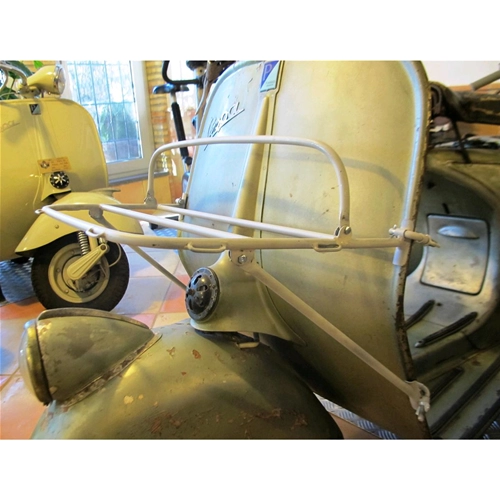 Zu lackierender vorderer Gepäckträger für VESPA 98 125 150, niedriger Scheinwerfer, V1T, V 15T, V30T, V33T, VN, VM, VL von 1946 bis 1958