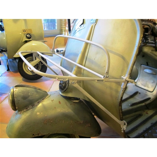 Zu lackierender vorderer Gepäckträger für VESPA 98 125 150, niedriger Scheinwerfer, V1T, V 15T, V30T, V33T, VN, VM, VL von 1946 bis 1958