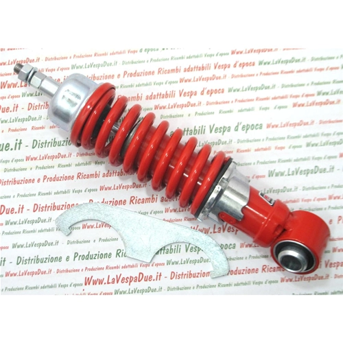 Ammortizzatore anteriore rosso CARBONE rinforzato e regolabile per VESPA 50 90 125 ET3 PK N L R SPECIAL PRIMAVERA