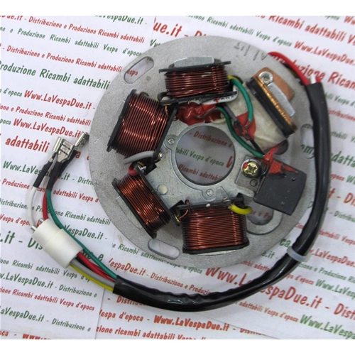 STATOR COIL SUPPORT FOR VESPA 125 150 200 PX AND ARCOBALENO FROM 1981 TO 1997 ELECTRIC STARTER