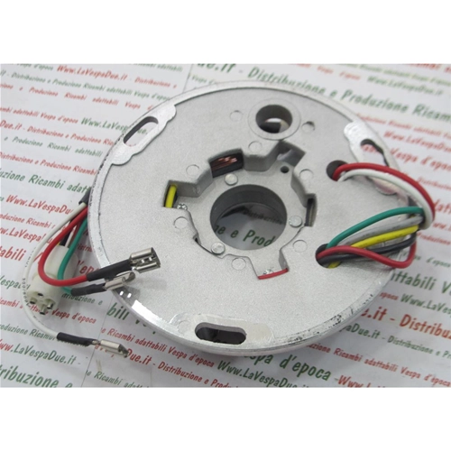 STATOR COIL SUPPORT FOR VESPA 125 150 200 PX AND ARCOBALENO FROM 1981 TO 1997 ELECTRIC STARTER