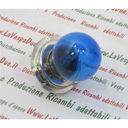 Single light blue bulb S3 12 Volt 15 W P26S socket for VESPA 50 90 NLR SPECIAL ET3 PRIMAVERA lamp